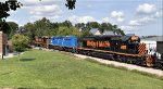 Now fully on the Wheeling, the trio shoves the empties into the siding at Rock Cut.